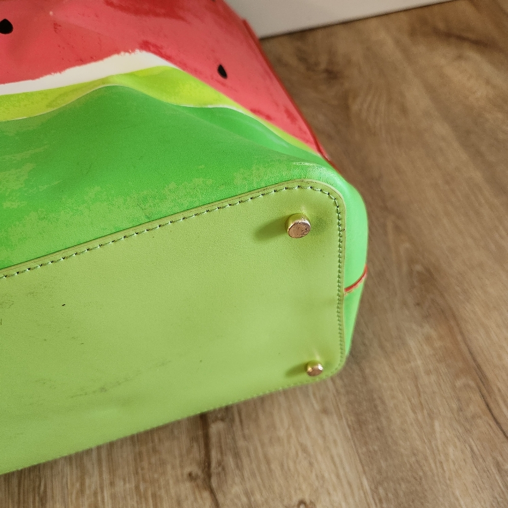 Kate Spade Splash Out Watermelon Print Red, Pink & Green Tote Bag - Picture 12 of 14
